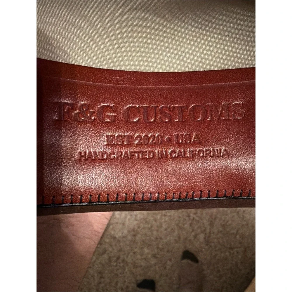 7 5/8 F &G Customs Indiana Jones Last Crusade Fedora Hat Appr 24 In Diam XL